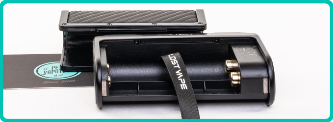 Accus de la Box Thelema Q200 Pro Lost Vape
